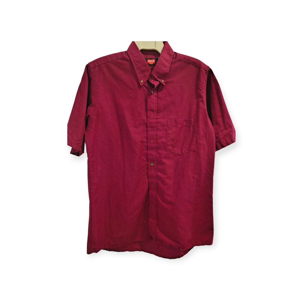 Men's Red Button-Up Shirt